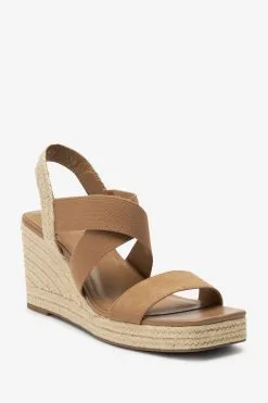Next Forever Comfort® Elasticated Cross-Over Espadrille Wedges -Women's Shirts & Blouses Sales M64641s4
