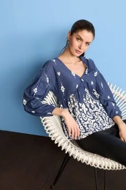 Next Long Sleeve V-Neck Blouse