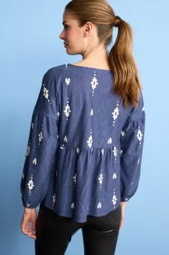 Next Long Sleeve V-Neck Blouse -Women's Shirts & Blouses Sales M68 345s3