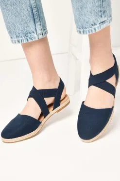 Next Espadrille Cross Over Flats