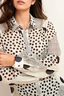 Next Long Sleeve Print Sheer Shirt -Women's Shirts & Blouses Sales M74421s5