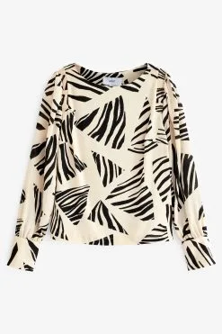 Next Long Sleeve Crew Neck Cuff Blouse -Women's Shirts & Blouses Sales M75 581s5