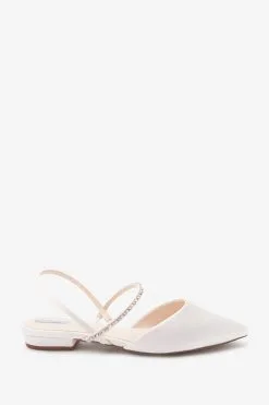 Next Ivory Ivory Forever Comfort Wedding Pearl Slingback Flat Shoes 16 Next Ivory Ivory Forever Comfort Wedding Pearl Slingback Flat Shoes -Women's Shirts & Blouses Sales M77 687s6