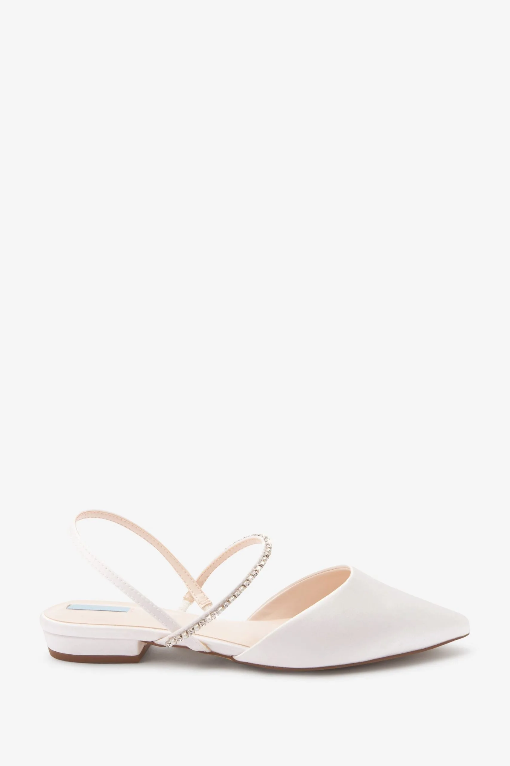Next Ivory Ivory Forever Comfort Wedding Pearl Slingback Flat Shoes 8 Next Ivory Ivory Forever Comfort Wedding Pearl Slingback Flat Shoes - Image 6