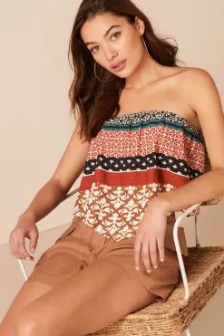 Next Bandana Style Sleeveless Bandeau Top -Women's Shirts & Blouses Sales M78 409s3