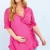Next Maternity Wrap Ruffle Blouse -Women's Shirts & Blouses Sales M78 443s