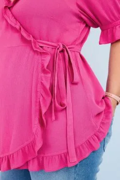 Next Maternity Wrap Ruffle Blouse -Women's Shirts & Blouses Sales M78443s4