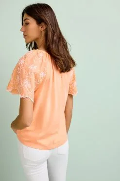 Next Embroidered Short Sleeve Woven Mix Kaftan Top -Women's Shirts & Blouses Sales M97 608s3