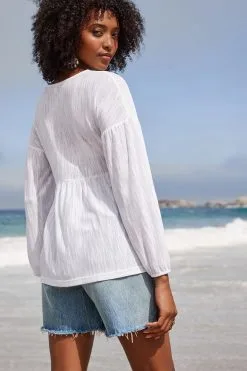 Next Long Sleeve V-Neck Blouse -Women's Shirts & Blouses Sales T11 291s3