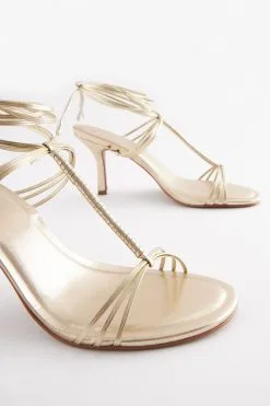 Next Signature Leather T-Bar Wrap Sandals -Women's Shirts & Blouses Sales T11237s3