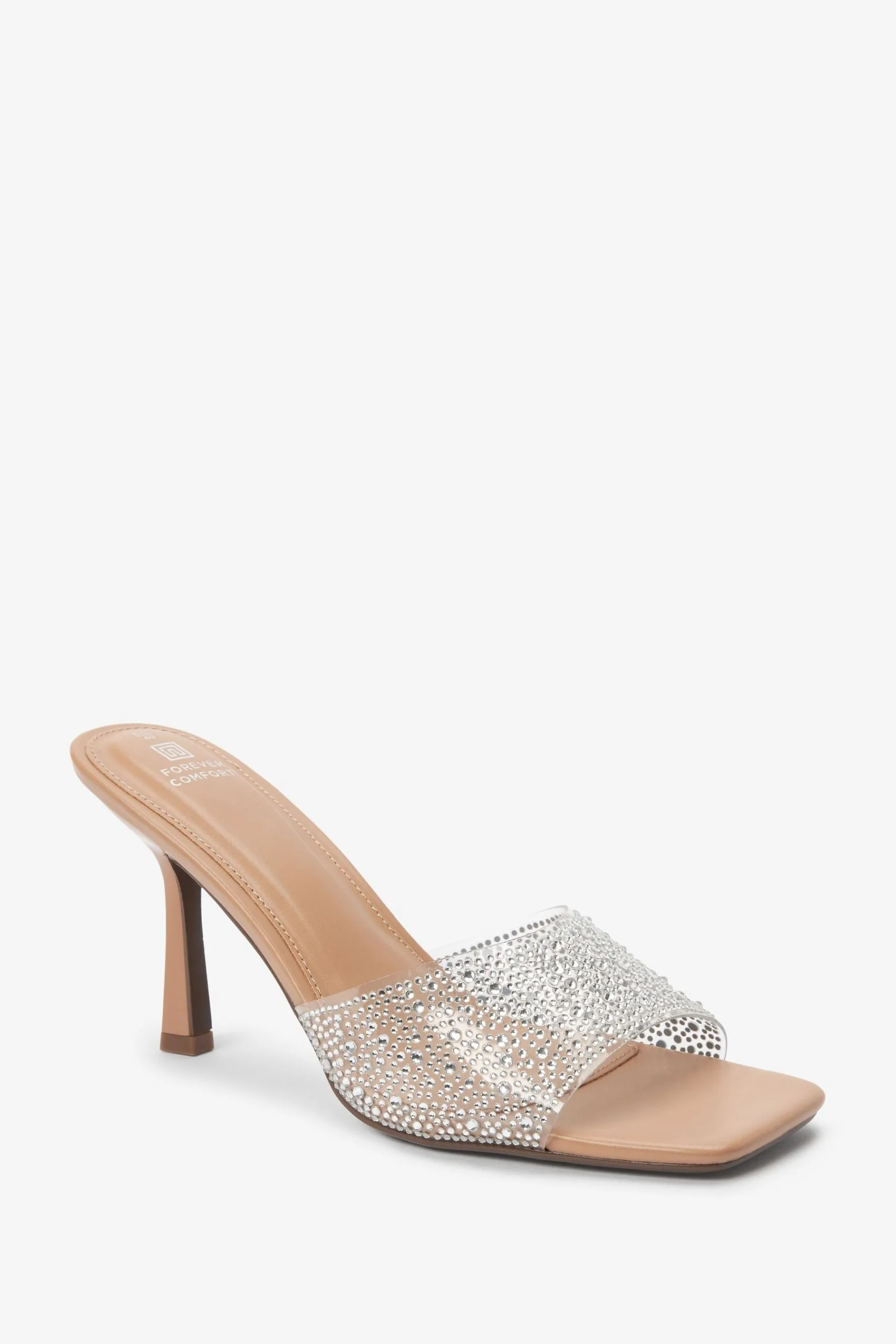 Next Forever Comfort Vinyl Jewel Mules 4 Next Forever Comfort Vinyl Jewel Mules - Image 2