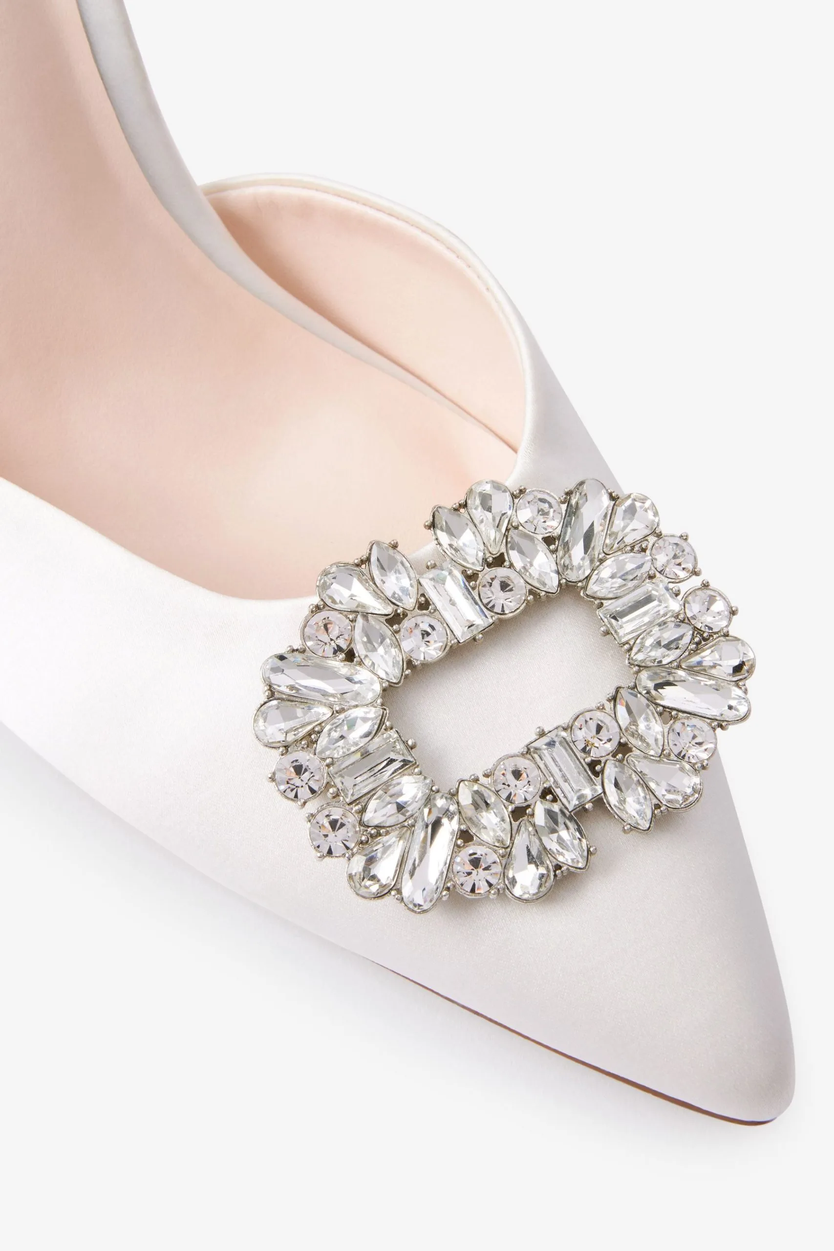 Next Ivory Forever Comfort® Wedding Jewel Slingback Heeled Bridal Shoes 8 Next Ivory Forever Comfort® Wedding Jewel Slingback Heeled Bridal Shoes - Image 6