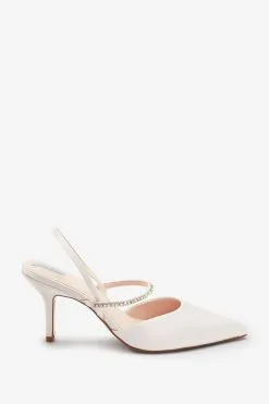 Next Ivory White Ivory White Forever Comfort Wedding Satin Embellished Heel Bridal Shoes -Women's Shirts & Blouses Sales T23972s7