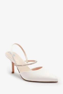 Next Ivory White Ivory White Forever Comfort Wedding Satin Embellished Heel Bridal Shoes -Women's Shirts & Blouses Sales T23972s8