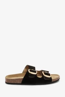 Next Forever Comfort® Leather Double Strap Footbed Sandals -Women's Shirts & Blouses Sales T27940s4