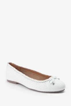 Next Leather Weave Ballerinas -Women's Shirts & Blouses Sales T28957s5