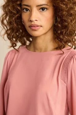 Next Long Sleeve Crew Neck Cuff Blouse -Women's Shirts & Blouses Sales T29 398s4