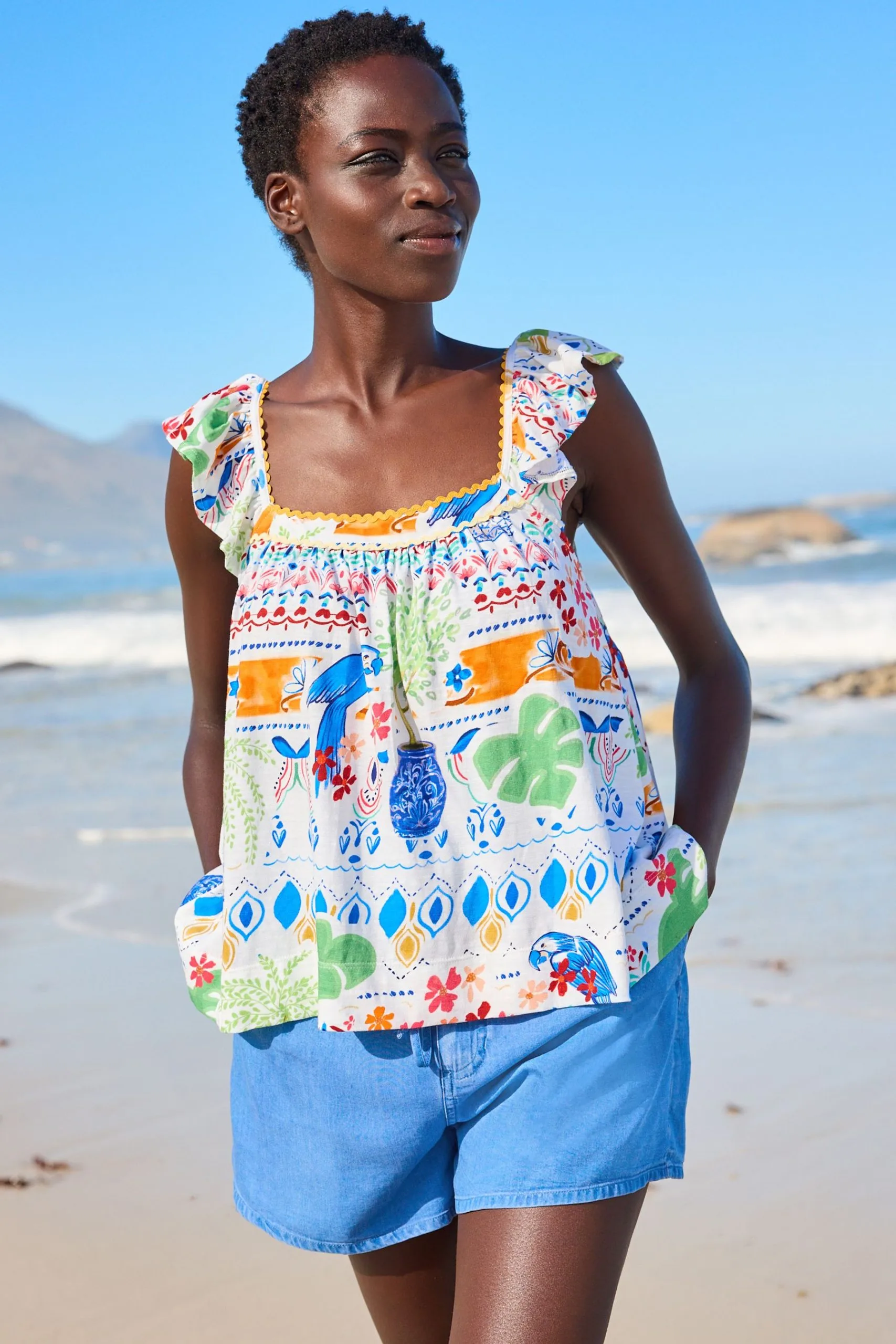 Next Ruffle Sleeve Cami Top 3 Next Ruffle Sleeve Cami Top