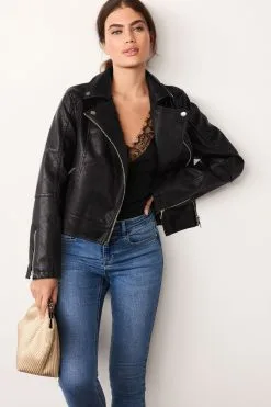 Next Faux Leather Biker Jacket