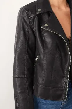 Next Faux Leather Biker Jacket 9 Next Faux Leather Biker Jacket -Women's Shirts & Blouses Sales T51 265s3