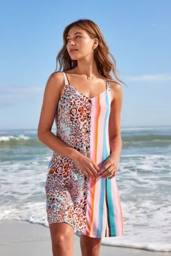 Next Button Through Mini Slip Dress