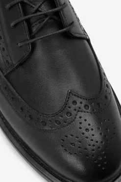 Next Black Forever Comfort® Leather Brogue Chunky Lace Up Shoes -Women's Shirts & Blouses Sales T68505s7