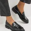 Next Black Forever Comfort® Clean Patent Chunky Loafer Shoes -Women's Shirts & Blouses Sales T77684s
