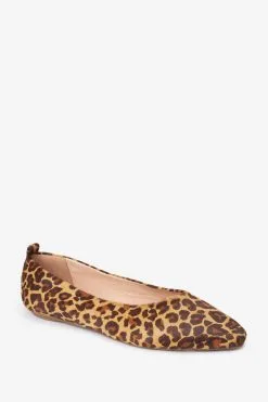 Next Leopard Signature Leather Ballerina Shoes -Women's Shirts & Blouses Sales T82923s5