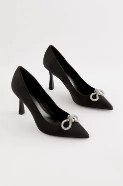 Next Forever Comfort® Bow Trim Curvy Heel Court Shoes -Women's Shirts & Blouses Sales T84029s6