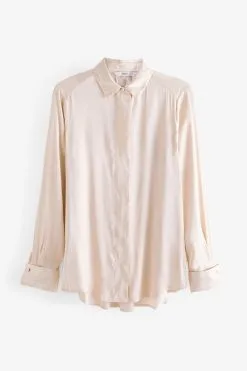 Next Champagne Gold Satin Shirt -Women's Shirts & Blouses Sales T88637s5