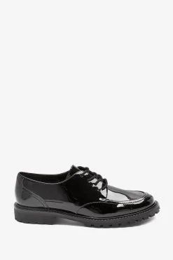 Next Black Forever Comfort Patent Lace Up Shoes