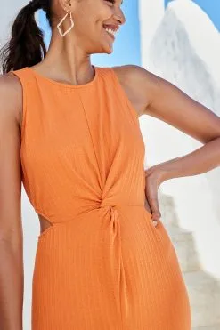 Next Sleeveless Twist Front Cut-Out Cotton Midi Summer Dress 11 Next Sleeveless Twist Front Cut-Out Cotton Midi Summer Dress -Women's Shirts & Blouses Sales T89 496s4