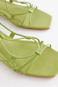 Next Signature Leather Plaited Strappy Sandals -Women's Shirts & Blouses Sales T94886s6