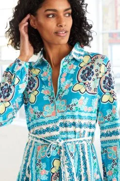 Next Long Sleeve Belted Mini Dress -Women's Shirts & Blouses Sales U2E 174s4