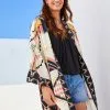 Next Monochrome Aztec Print Longline Kimono