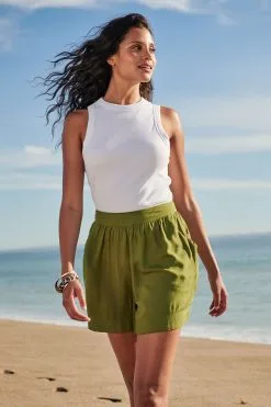 Next Elasticated Pull On Shorts -Women's Shirts & Blouses Sales U44 022s6