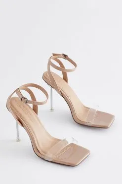 Next Clear Forever Comfort® Vinyl High Heel Sandals