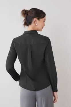 Next Black Long Sleeve Work Shirts 2 Pack -Women's Shirts & Blouses Sales U67077s3