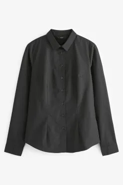 Next Black Long Sleeve Work Shirts 2 Pack -Women's Shirts & Blouses Sales U67077s6