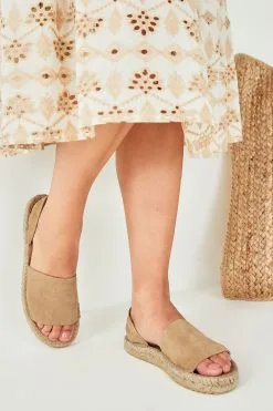 Next Leather Espadrille Style Sandals