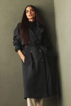 Next Hooded Belted Trench Coat