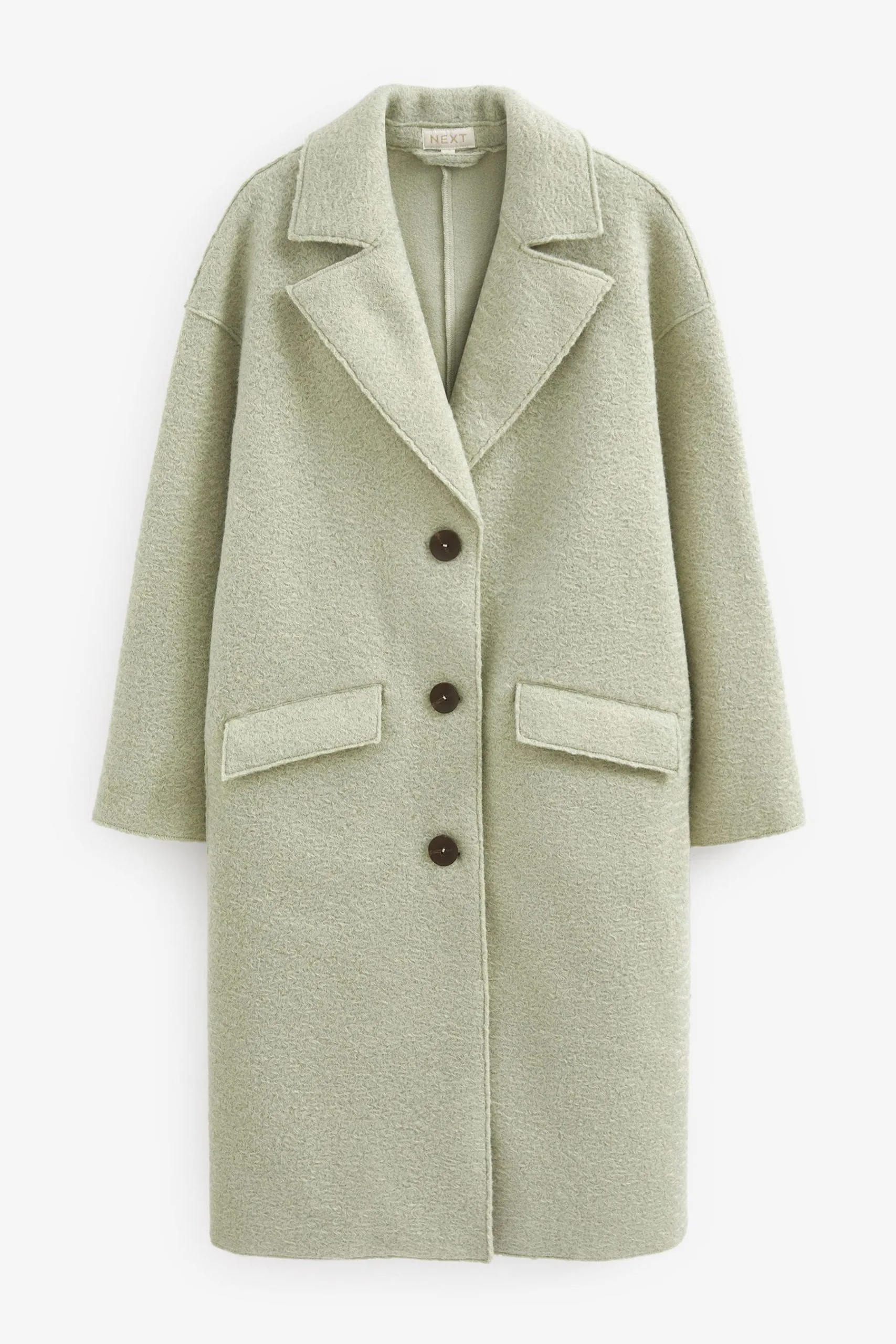 Next Textured Bouclé Coat 7 Next Textured Bouclé Coat - Image 5