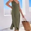 Next Racer Back V-Neck Midi Slip Summer Dress -Women's Shirts & Blouses Sales U76 643s