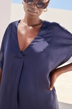 Next Satin Kaftan Coverup Beach Summer Dress 10 Next Satin Kaftan Coverup Beach Summer Dress -Women's Shirts & Blouses Sales U76 645s4