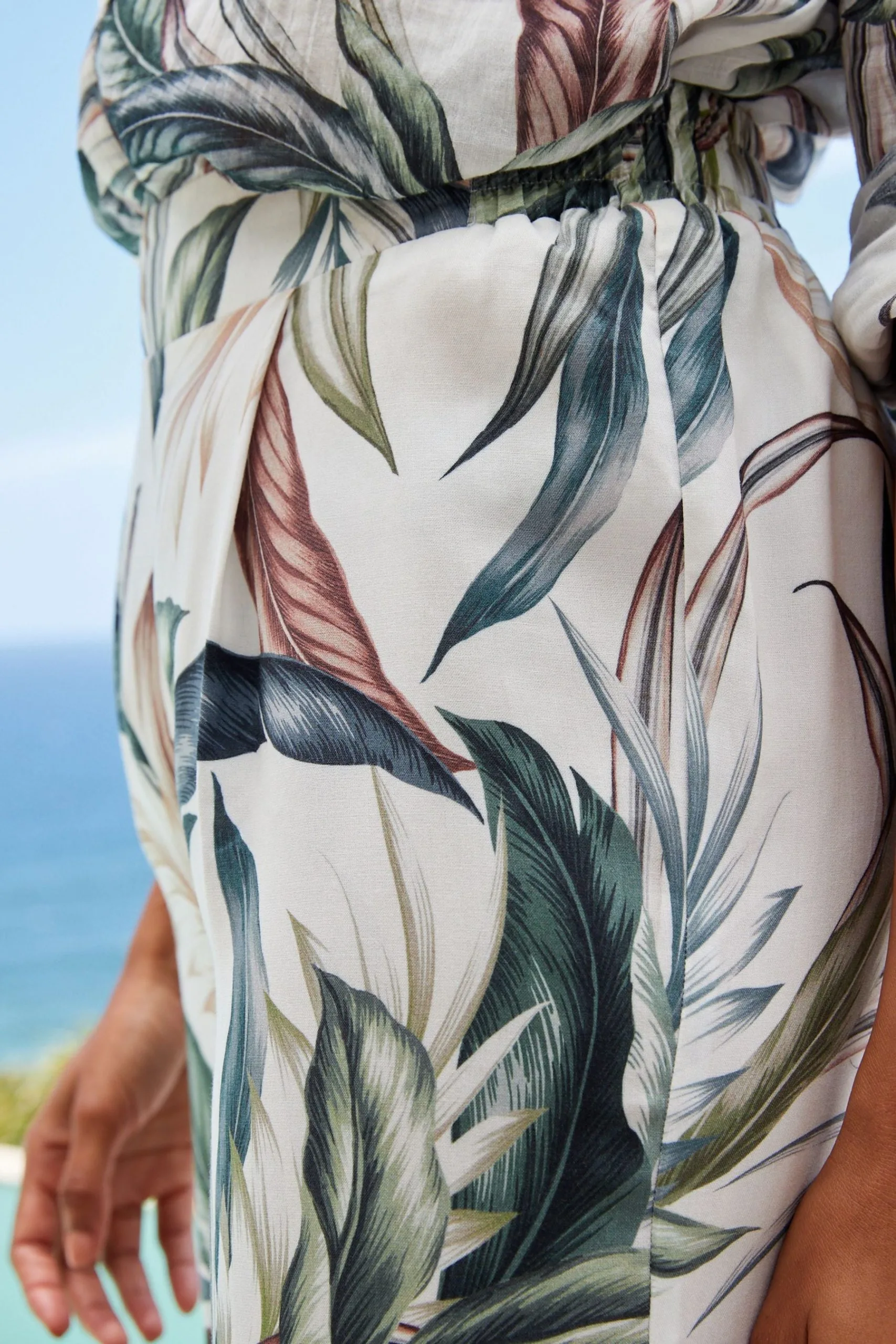 Next Elasticated Waist Full Length Wide Leg Trousers 7 Next Elasticated Waist Full Length Wide Leg Trousers - Image 5