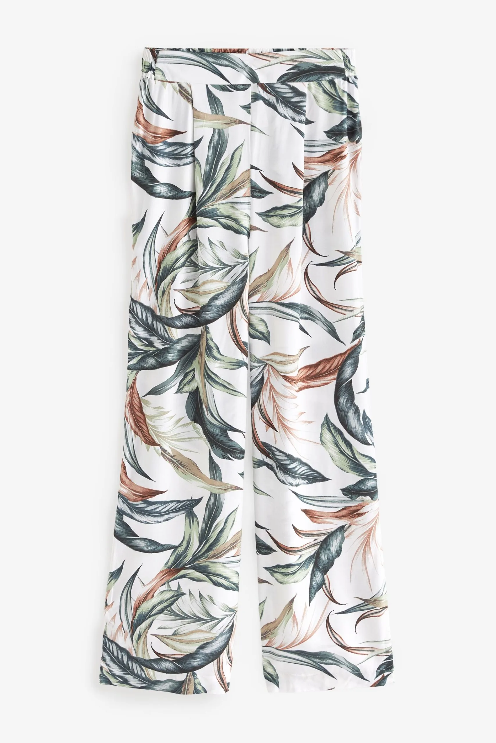 Next Elasticated Waist Full Length Wide Leg Trousers 10 Next Elasticated Waist Full Length Wide Leg Trousers - Image 8