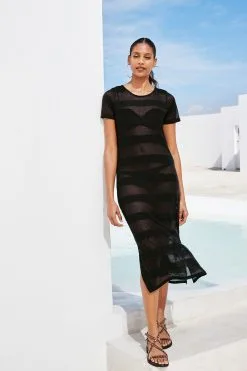 Next Midi Crochet Coverup Kaftan
