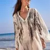 Next Long Sleeve Beach Kaftan Dress -Women's Shirts & Blouses Sales U80 252s