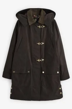 Next Shower Resistant Waxed Effect Jacket With Duffle Fastening -Women's Shirts & Blouses Sales U83 400s7