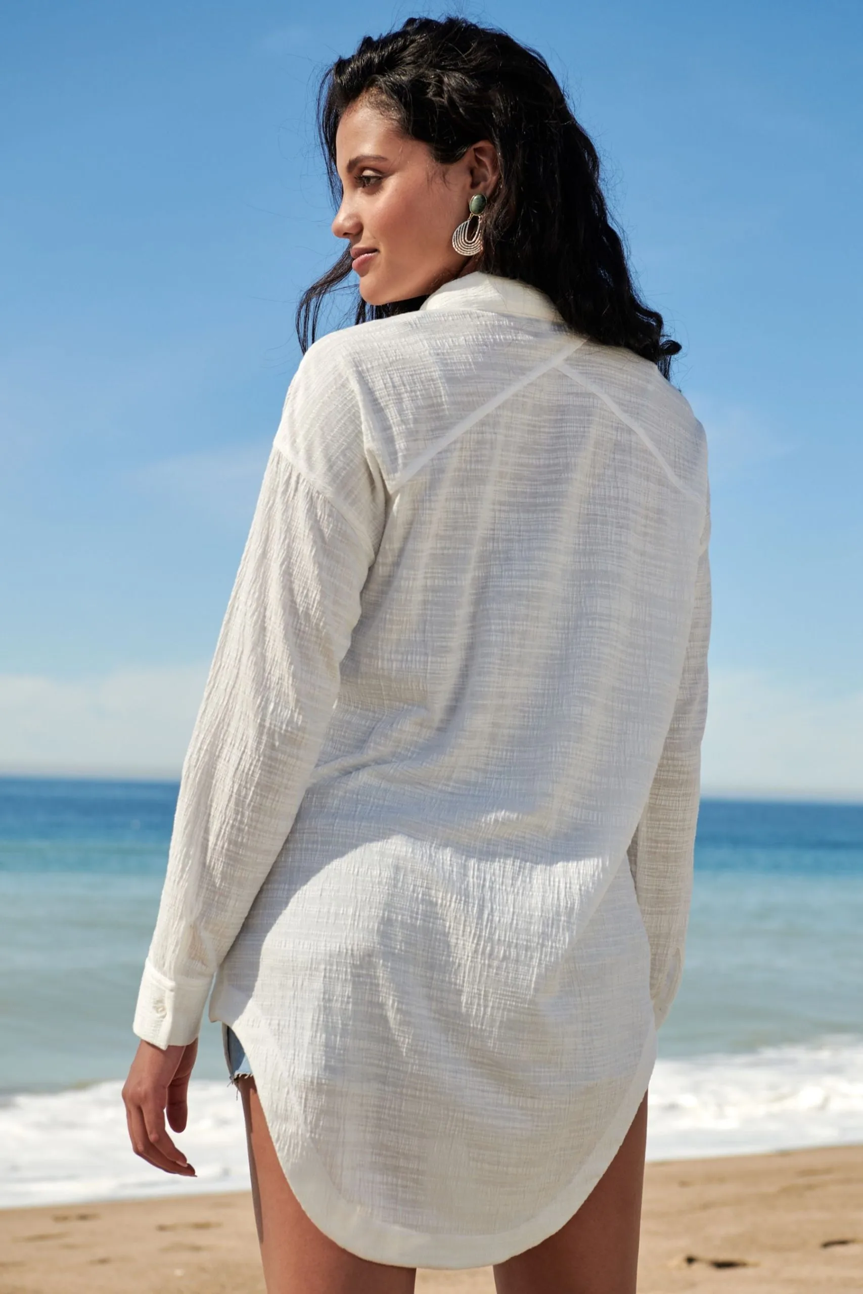 Next Long Sleeve Crinkle Texture Pocket Shirt 5 Next Long Sleeve Crinkle Texture Pocket Shirt - Image 3